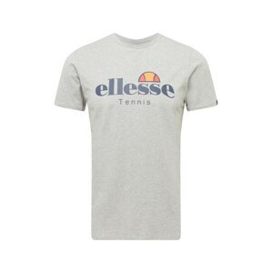 ELLESSE Funkčné tričko 'Dritto'  námornícka modrá / sivá melírovaná / oranžová / červená