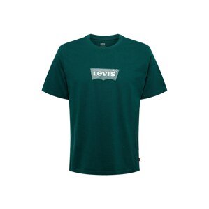 LEVI'S Tričko  smaragdová / zelená melírovaná / červená / biela