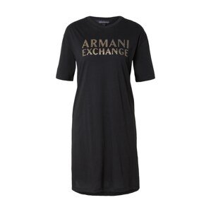 ARMANI EXCHANGE Šaty 'VESTITO'  zlatá / čierna