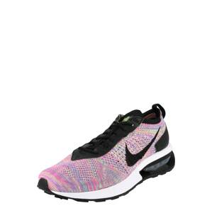 Nike Sportswear Nízke tenisky 'Flyknit Racer'  mätová / čierna / ružová / žltá