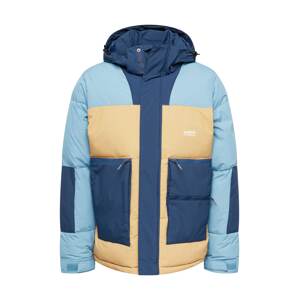 QUIKSILVER Outdoorová bunda  piesková / námornícka modrá / svetlomodrá / biela