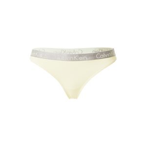 Calvin Klein Underwear Tangá 'RADIANT'  žltá / striebornosivá