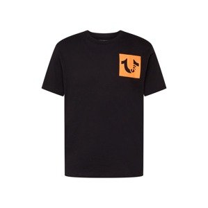 True Religion Tričko  kaki / oranžová / čierna