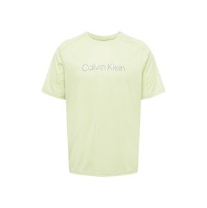 Calvin Klein Sport Funkčné tričko  sivá / pastelovo zelená
