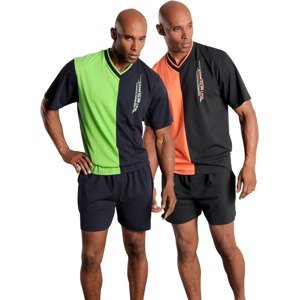 LE JOGGER Krátke pyžamo  neónovo zelená / oranžová / čierna